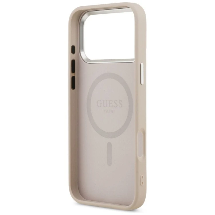 Etui Guess iPhone 17 Pro Max Triangle Logo Różowe - MagSafe