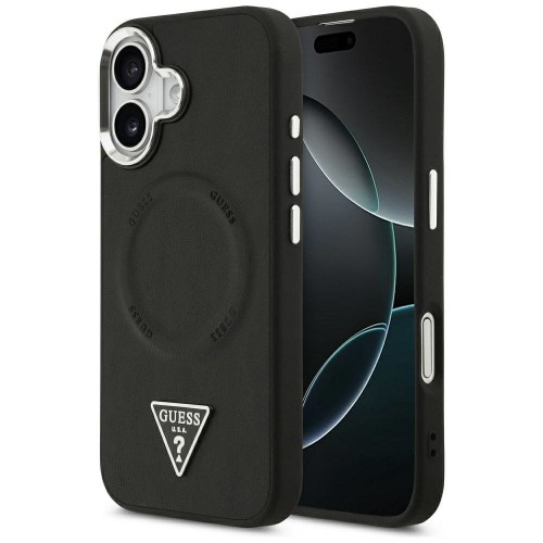 Etui Guess iPhone 17 Triangle Logo Czarne - MagSafe