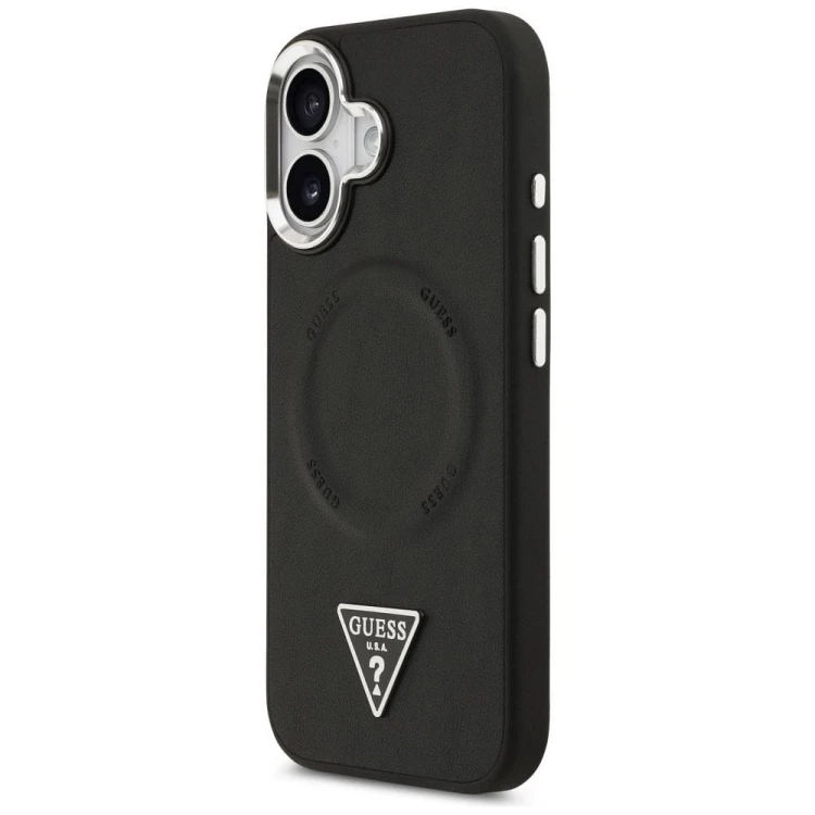 Etui Guess iPhone 17 Triangle Logo Czarne - MagSafe