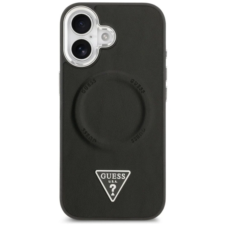 Etui Guess iPhone 17 Triangle Logo Czarne - MagSafe