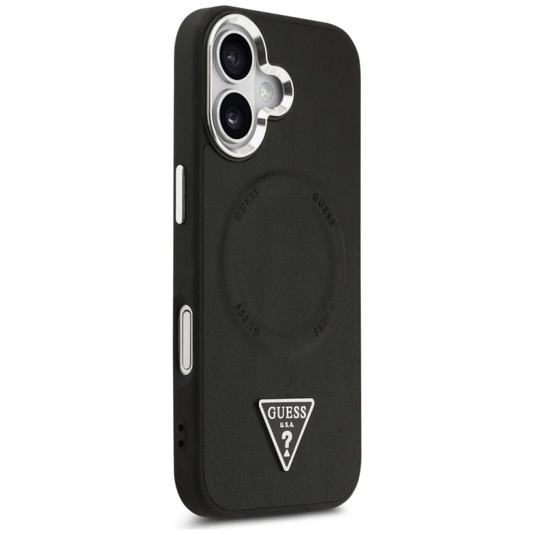 Etui Guess iPhone 17 Triangle Logo Czarne - MagSafe