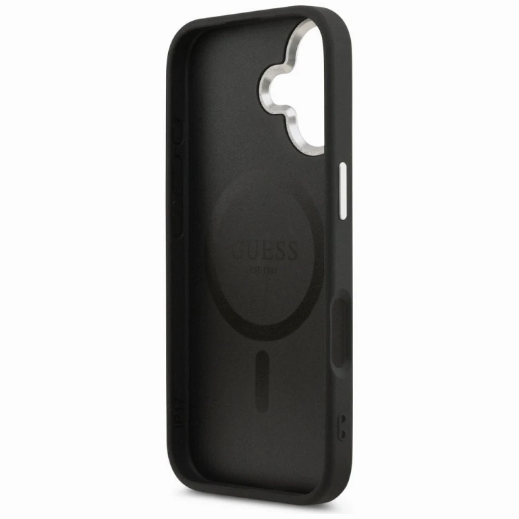 Etui Guess iPhone 17 Triangle Logo Czarne - MagSafe