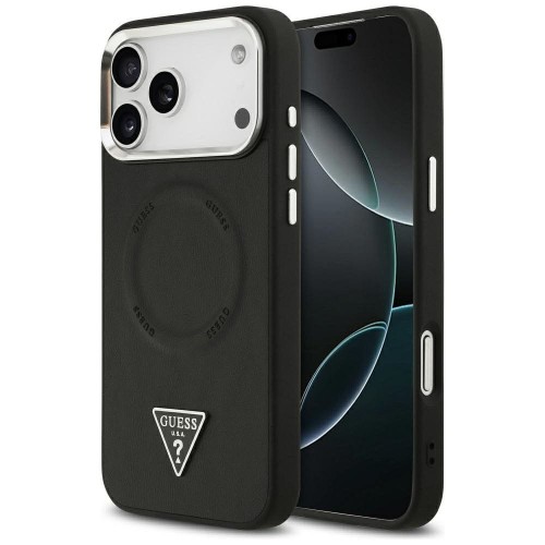 Etui Guess iPhone 17 Pro Triangle Logo Czarne - MagSafe
