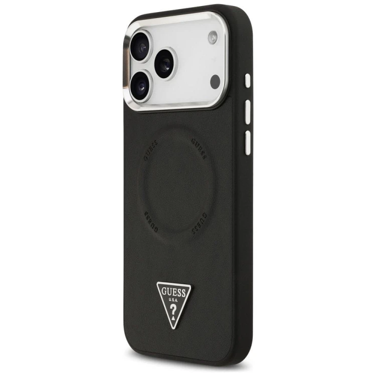 Etui Guess iPhone 17 Pro Triangle Logo Czarne - MagSafe