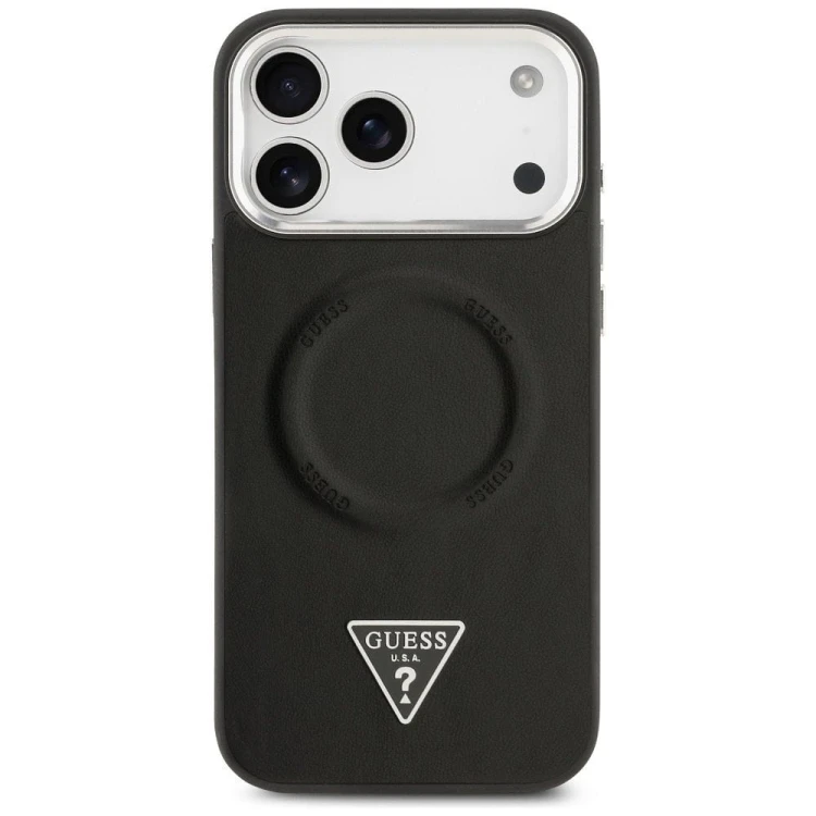 Etui Guess iPhone 17 Pro Triangle Logo Czarne - MagSafe