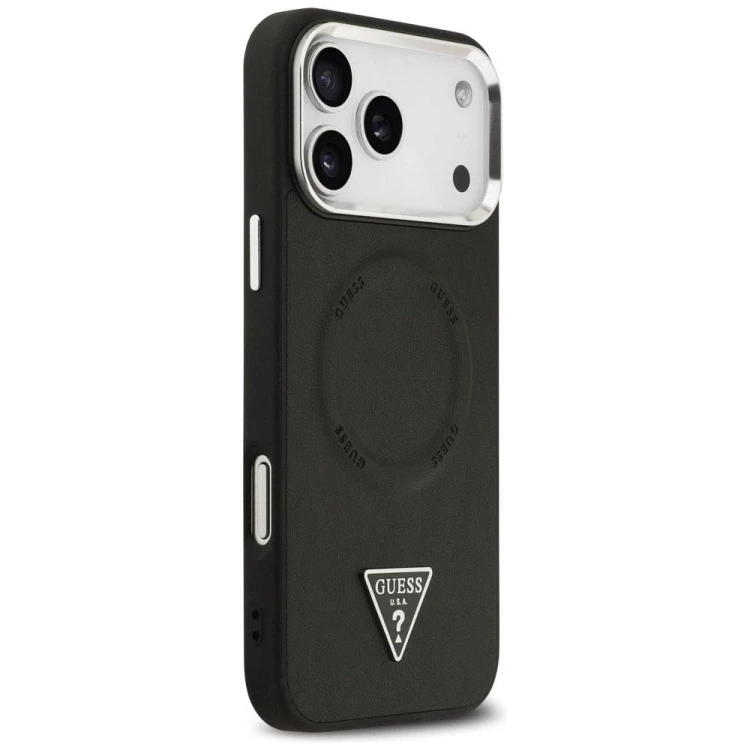 Etui Guess iPhone 17 Pro Triangle Logo Czarne - MagSafe