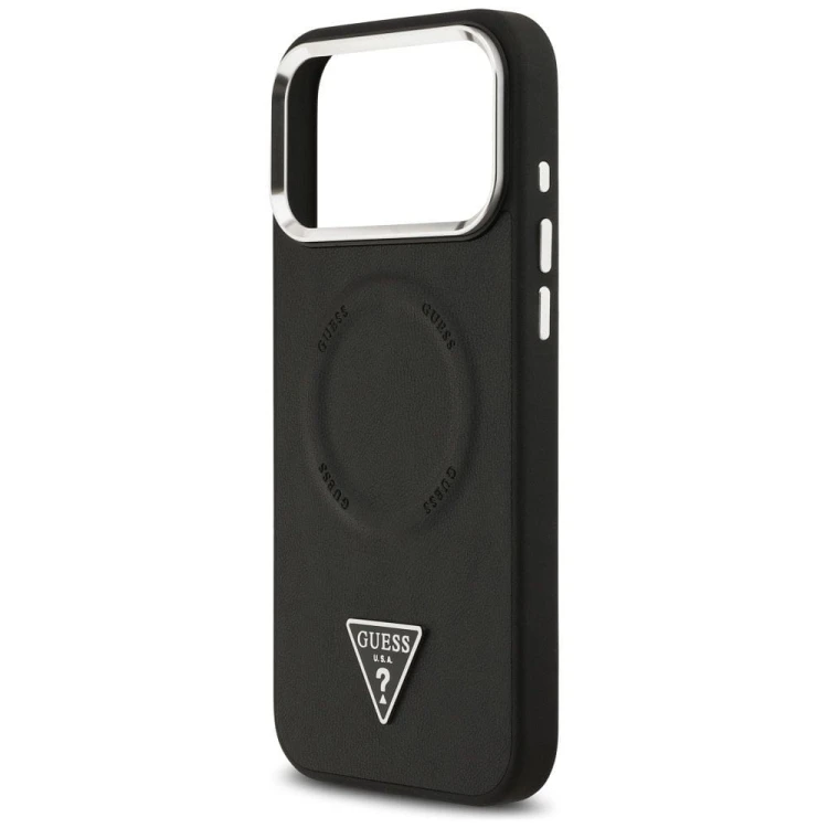 Etui Guess iPhone 17 Pro Triangle Logo Czarne - MagSafe