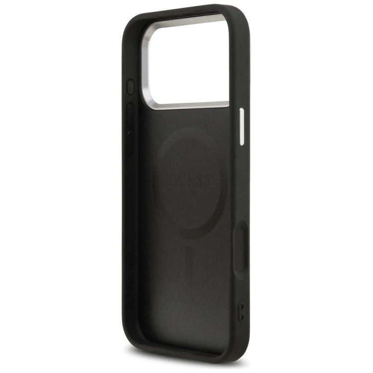 Etui Guess iPhone 17 Pro Triangle Logo Czarne - MagSafe