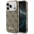 Etui Guess iPhone 17 Pro 4G Script Brązowe - MagSafe Case