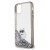 Luksusowe etui Karl Lagerfeld do iPhone 11 Liquid Glitter Choupette – transparentne