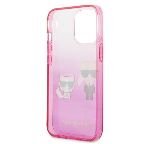 Ekskluzywne etui Karl Lagerfeld do iPhone 13 Pro K Choupette Centered – różowe