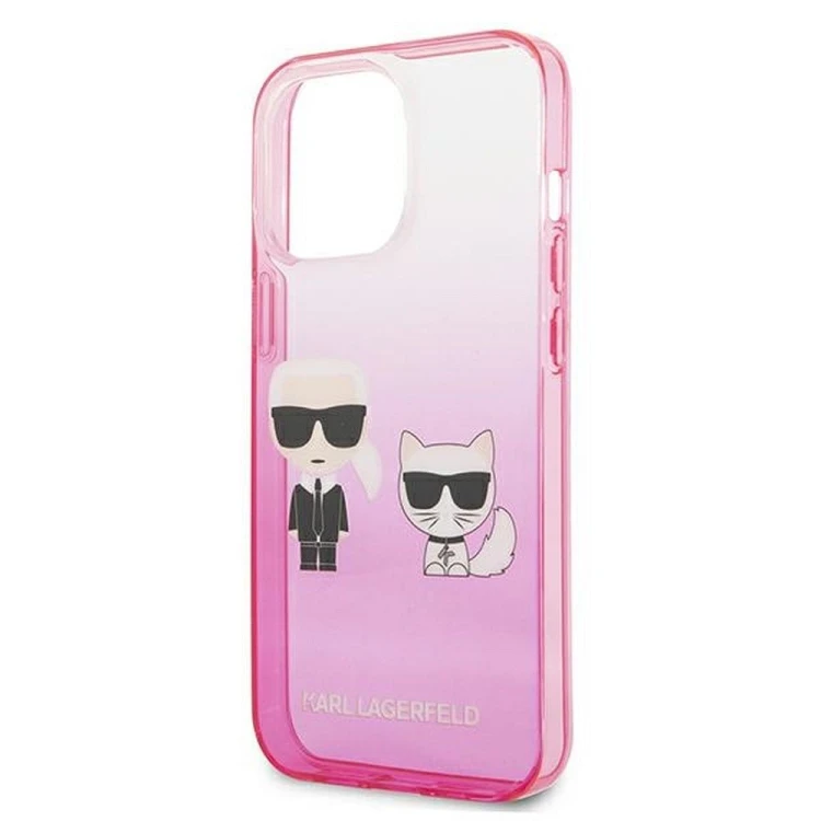 Ekskluzywne etui Karl Lagerfeld do iPhone 13 Pro K Choupette Centered – różowe