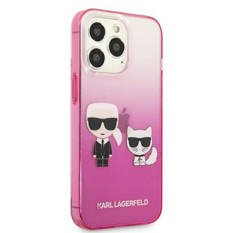 Ekskluzywne etui Karl Lagerfeld do iPhone 13 Pro K Choupette Centered – różowe