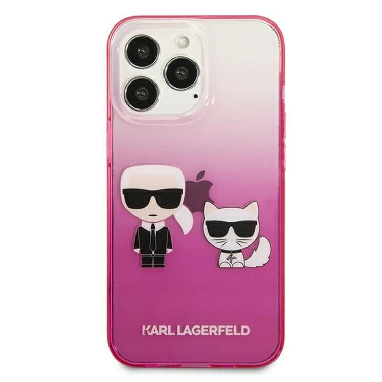 Ekskluzywne etui Karl Lagerfeld do iPhone 13 Pro K Choupette Centered – różowe