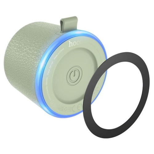 Magnetyczny głośnik bezprzewodowy Hoco HC49 8W Bluetooth 6.0 – zielony