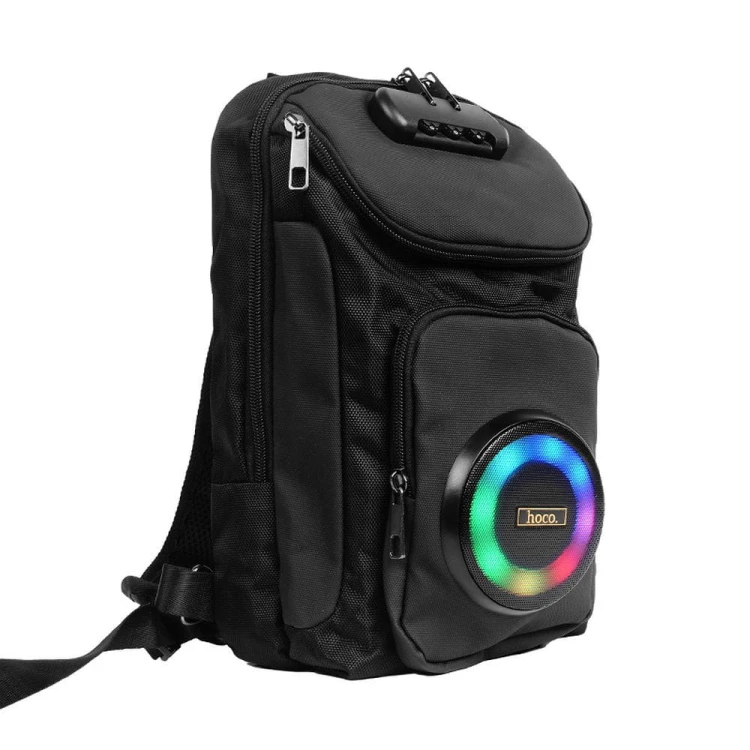 Głośnik bezprzewodowy 2w1 Hoco HC42 8W z plecakiem 6L – czarny