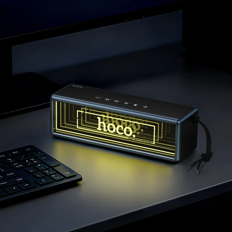 Potężny głośnik przenośny Bluetooth Hoco HC40 20W (2 x 10W) – czarny