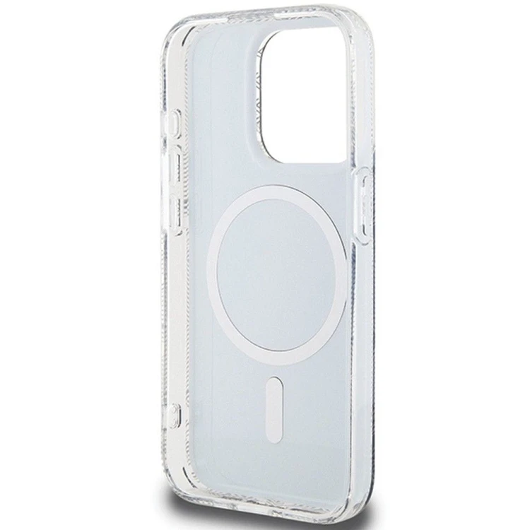 GUESS futerał iPhone 15 Pro Max kompatybilny z MagSafe IML GCUBE czarny – ochronne etui