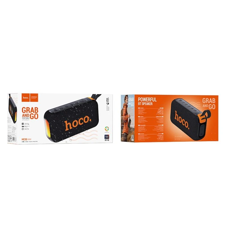 Potężny głośnik bezprzewodowy Hoco HC32 20W (2 x 10W) – czarny