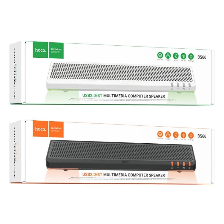 Bezprzewodowy głośnik 2w1 Hoco BS66 6W (2 x 3W) – biały