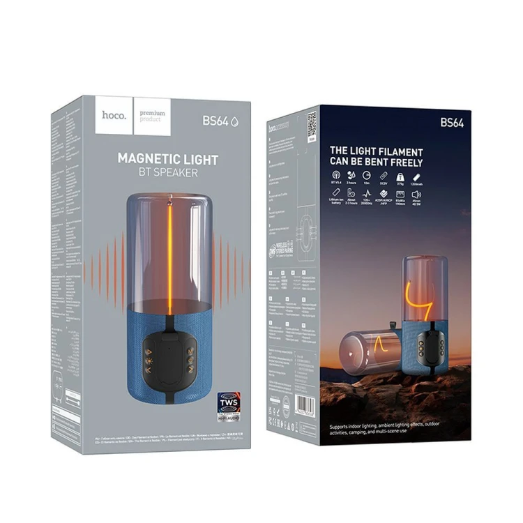 Wodoodporny głośnik bezprzewodowy Hoco BS64 5W Bluetooth – niebieski
