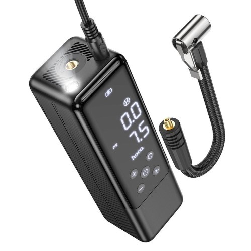 Przenośny kompresor samochodowy Hoco ZP5 – czarny (12V / 3.5 Bar)