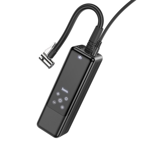 Przenośny kompresor samochodowy Hoco ZP5 – czarny (12V / 3.5 Bar)