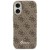 GUESS futerał iPhone 17 4G Script MagSafe brązowy – ekskluzywne etui