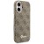 GUESS futerał iPhone 17 4G Script MagSafe brązowy – ekskluzywne etui