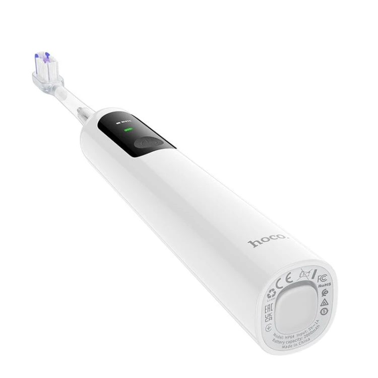 Szczoteczka soniczna do zębów Hoco HP64 – biała (IPX7, 3 tryby pracy)