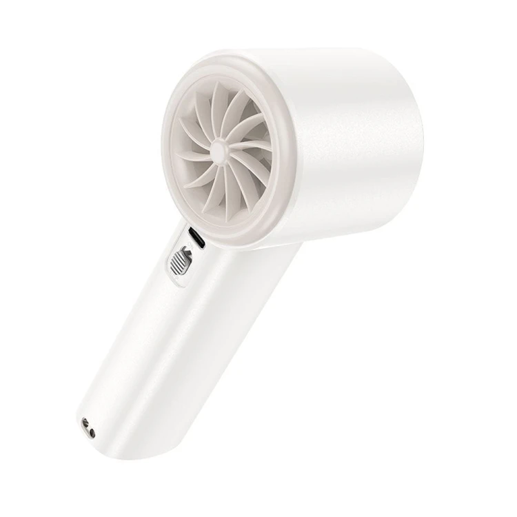 Super szybki wentylator przenośny Hoco HX64 z akumulatorem 3600 mAh – biały