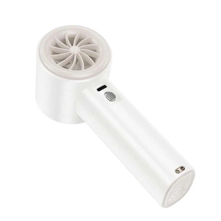 Super szybki wentylator przenośny Hoco HX64 z akumulatorem 3600 mAh – biały