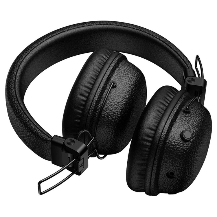 Bezprzewodowe słuchawki nauszne Hoco W64 z Bluetooth 5.4 i AUX – czarne
