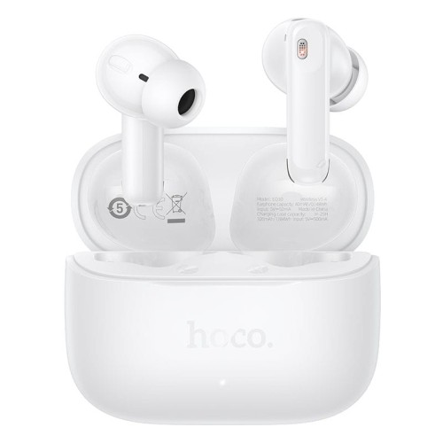 Słuchawki bezprzewodowe douszne TWS Hoco EQ30 z Bluetooth 6.0 – białe