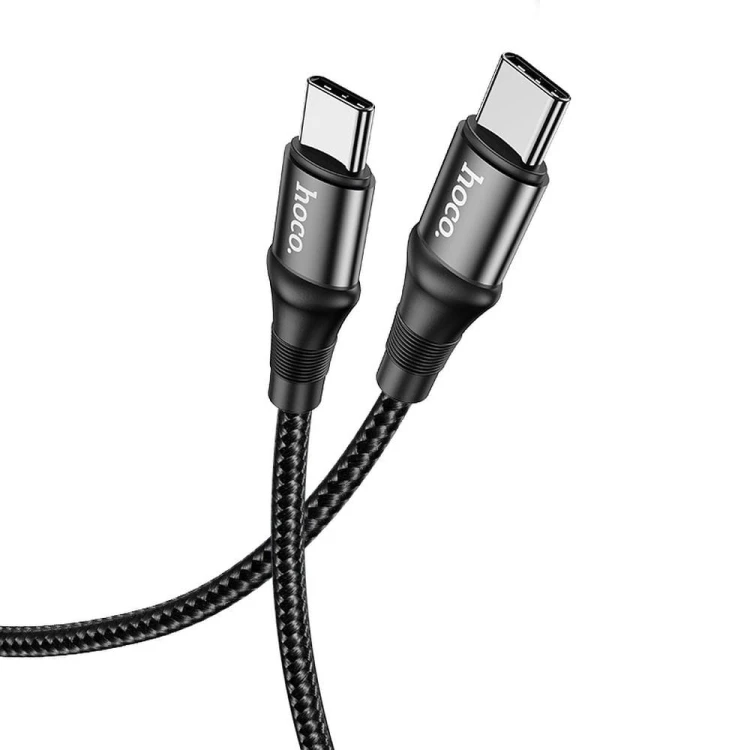 Kabel szybkoładujący USB-C do USB-C Hoco Exquisito X50 100W PD – czarny (1 m)