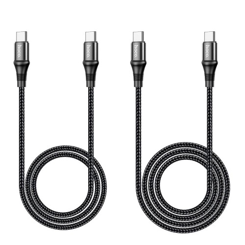 Kabel szybkoładujący USB-C do USB-C Hoco Exquisito X50 100W PD – czarny (1 m)