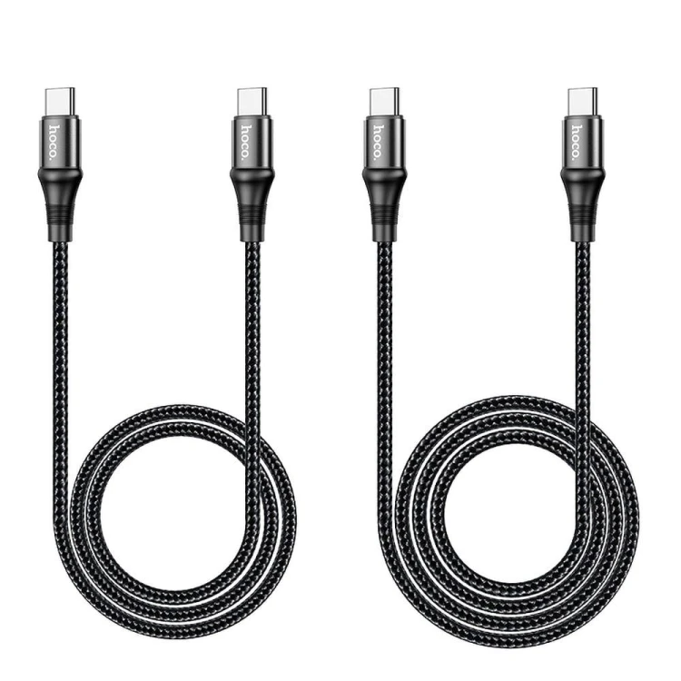Kabel szybkoładujący USB-C do USB-C Hoco Exquisito X50 100W PD – czarny (1 m)