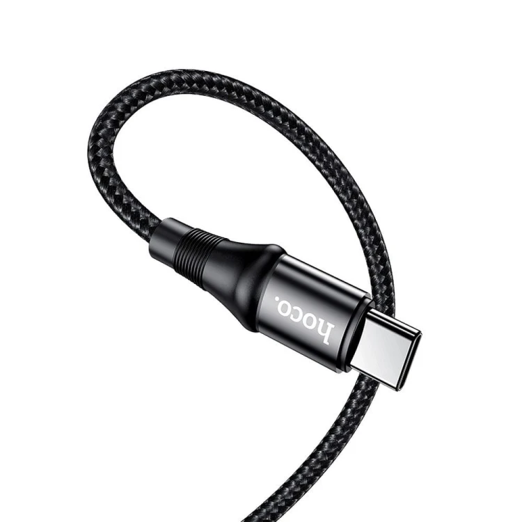 Kabel szybkoładujący USB-C do USB-C Hoco Exquisito X50 100W PD – czarny (1 m)
