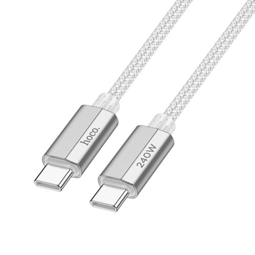 Ekstremalnie szybki kabel USB-C do USB-C Hoco U134 240W PD 3.1 – szary (1,8 m)