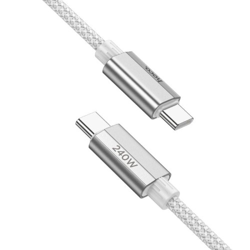 Ekstremalnie szybki kabel USB-C do USB-C Hoco U134 240W PD 3.1 – szary (1,8 m)