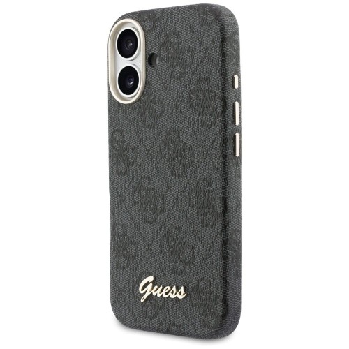 GUESS futerał iPhone 17 4G Script MagSafe czarny – ekskluzywne etui