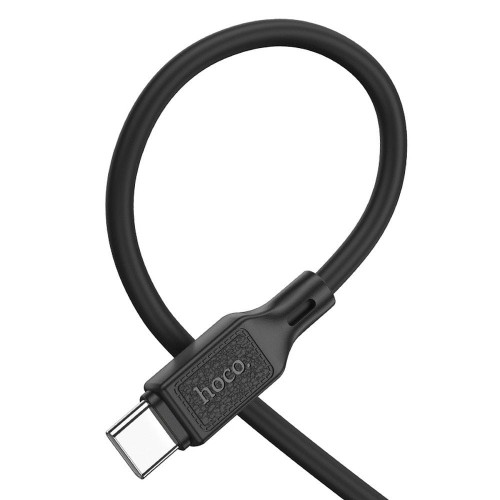 Szybkoładujący kabel USB-C do USB-C Hoco X90 60W Power Delivery – czarny (1 m)