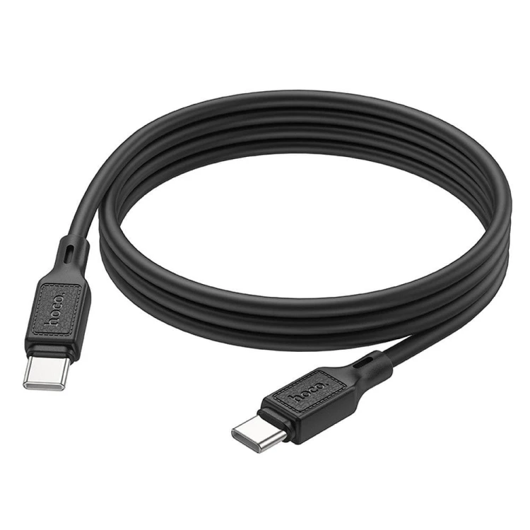 Szybkoładujący kabel USB-C do USB-C Hoco X90 60W Power Delivery – czarny (1 m)