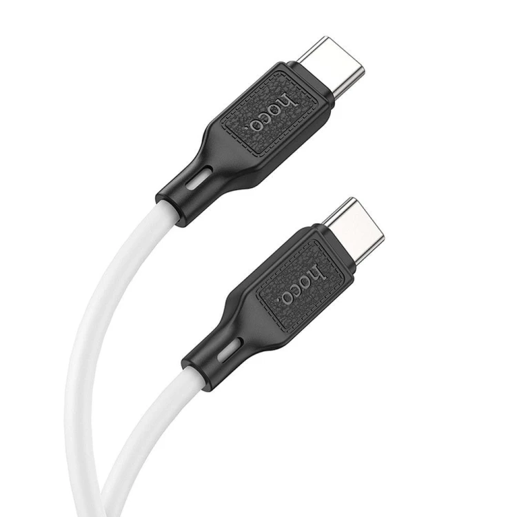 Szybkoładujący kabel USB-C do USB-C Hoco X90 60W Power Delivery – biały (1 m)