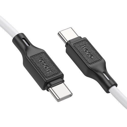 Szybkoładujący kabel USB-C do USB-C Hoco X90 60W Power Delivery – biały (1 m)