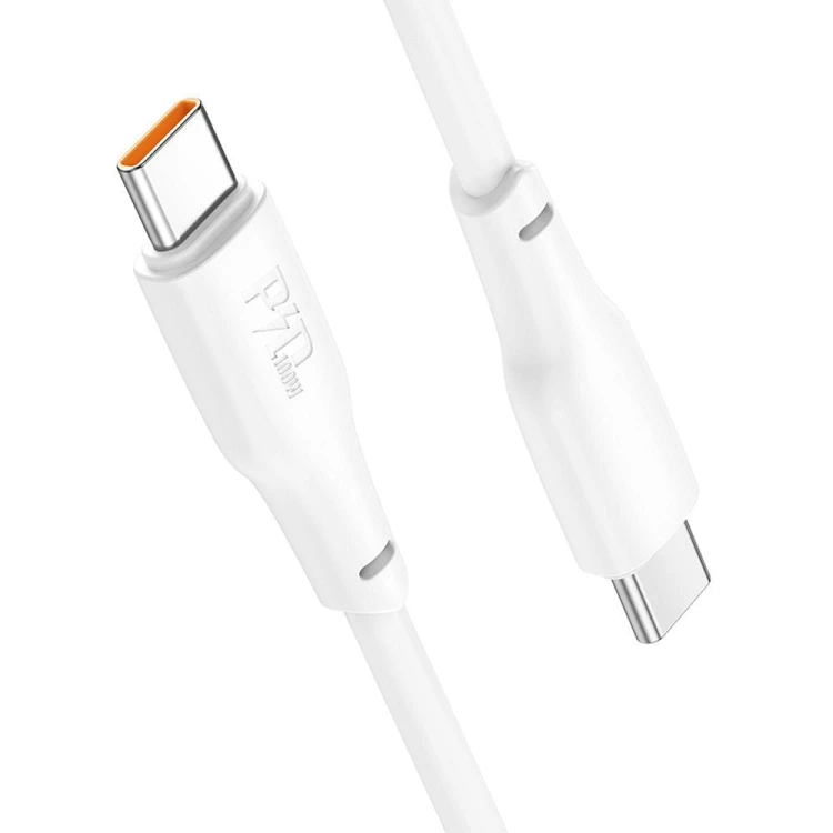 Kabel szybkoładujący USB-C do USB-C Hoco X93 100W – biały (2 m)