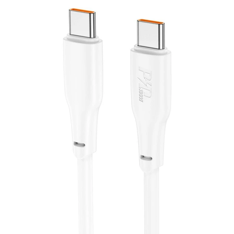 Kabel szybkoładujący USB-C do USB-C Hoco X93 100W – biały (1 m)