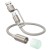 Przenośna lampka LED Hoco UA38C ze złączem USB-A / USB-C – złota (30 cm)