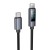 Kabel szybkoładujący USB-C do USB-C Hoco X112 60W z wyświetlaczem mocy – czarny (1 m)