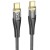 Szybkoładujący kabel USB-C do USB-C Hoco U121 60W Power Delivery – czarny (1,2 m)